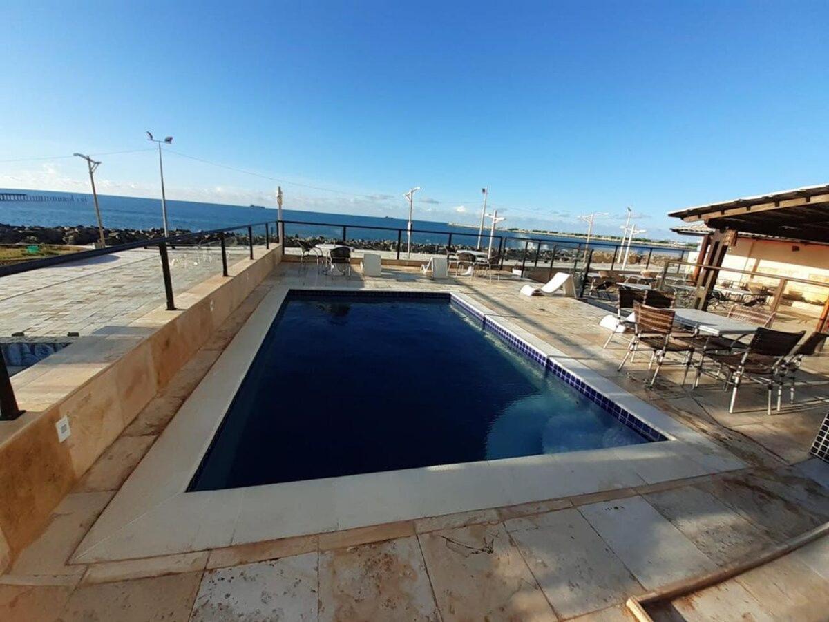 605 Flat mobiliado com vista lateral mar na Praia de Iracema Fortaleza (Ceara) Exterior foto