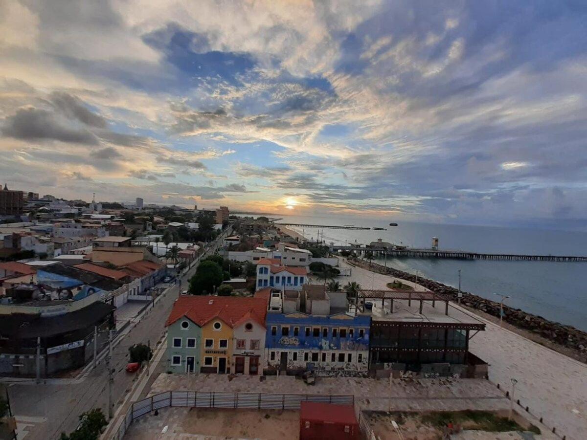 605 Flat mobiliado com vista lateral mar na Praia de Iracema Fortaleza (Ceara) Exterior foto